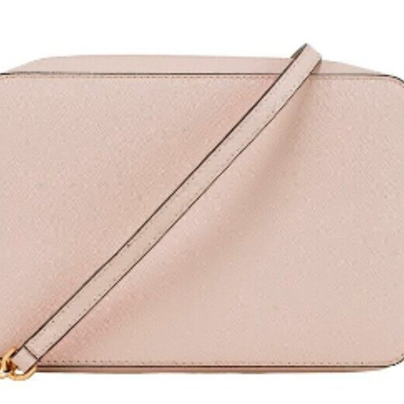 SALE! NWT Michael Kors Leather E/W Jet Set Crossbody Shoulder Bag Pink Blush - Picture 3 of 14